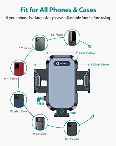 VICSEED Ultra Stable 2-in-1 Car Phone Holder