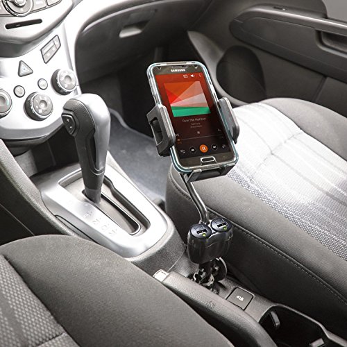 Bracketron TekGrip 12V Phone Mount with Dual Ports