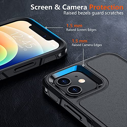 Military Grade iPhone 12/12 Pro Case with Screen Protectors