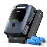 Beatbot AquaSense Pro Pool Robot Vacuum, 5-in-1 Cleaning with 2*Clarifying Agent Kits, Smart Surface Parking, Clarifies & Skims Water, Ideal for Inground Pools up to 3,299 Sq.ft - Navy Blue