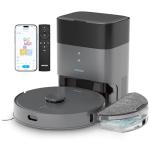 AIRROBO T25+ Robot Vacuum and Mop Combo, 5500Pa Suction, Pet Area Smart Boost, Carpet Detection, Tangle-Free Brush, LDS Mapping, APP Control, 3.5L Self-Empty Bin for Hard Floors, Carpets, Pet Hair