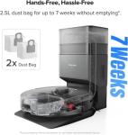 roborock Q5 Max+ Robot Vacuum with Self-Empty Dock, 5500 Pa Suction with Side Brushes Replacement (2 Pieces)