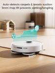 Lefant M3 Robot Vacuum, Robot Vacuum and Mop, 12000Pa Suction, Anti-Tangle Brushes, Dual Spinning Mop, Auto Mop Washing, Drying, Self-Emptying, Self-Refilling, for Pet Hair Dust, App Voice Control