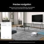 SAMSUNG Jet Bot AI+ Robot Vacuum Cleaner w/ Object Recognition, Intelligent Cleaning, Clean Station, 5-Layer Filter, Touchless Dust Removal for Hardwood Floors, Carpets, VR50T95735W, White