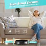 Robot Vacuum and Mop Combo for Pet Hair–2300Pa Robotic Vacuum Cleaner with WiFi/Alexa/App Control, 2H Runtime & Tangle-Free Tech, Auto Recharge, Ultra-Slim Quiet for Hard Floors/Low-Pile Carpets