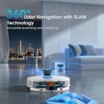 SHELIKI 3-in-1 Robot Vacuum with LiDAR Mapping