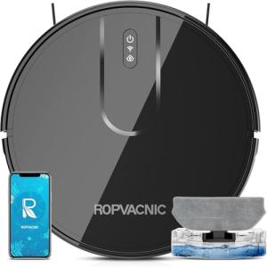 ROPVACNIC Robot Vacuum and Mop Combo 4000Pa