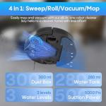 Bagotte 4-in-1 Smart Robot Vacuum with Strong Suction
