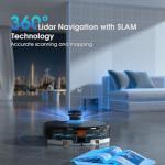 Smart Robot Vacuum and Mop with LiDAR Navigation