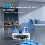 SHELIKI 3-in-1 Robot Vacuum and Mop with LiDAR