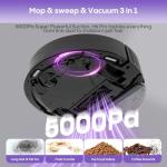 Smart Robot Vacuum and Mop with Self-Emptying Feature