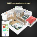 Bagotte Self-Emptying Robot Vacuum with Smart Mapping