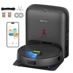 Smart Robot Vacuum and Mop with Pet Hair Tech