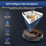AZQQ LiDAR Robot Vacuum and Mop with Self-Emptying
