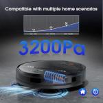 SHELIKI 2-in-1 Robot Vacuum and Mop with WiFi