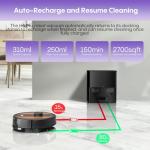 Smart Robot Vacuum and Mop with Self-Emptying Feature