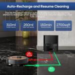 AZQQ LiDAR Robot Vacuum and Mop with Self-Emptying