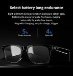 Bluetooth Audio Smart Glasses with Blue Light Blocking