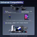 TQSKY T1 AR Glasses with 1080P Virtual Display