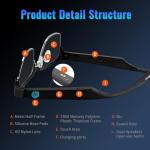 Bluetooth Audio Smart Glasses with Blue Light Filter
