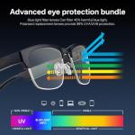 Bluetooth Audio Smart Glasses with Blue Light Filter