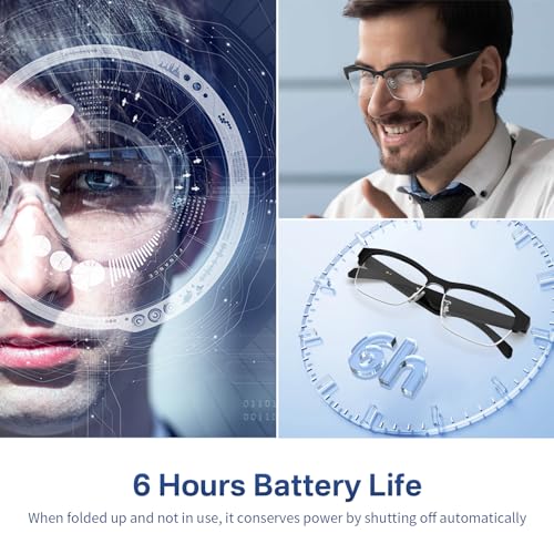 Bluetooth Audio Smart Glasses with Blue Light Filter