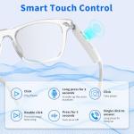 Emerhome Bluetooth Smart Glasses with Touch Control