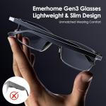 Emerhome Gen3 Smart Translation Glasses with AI