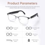 Bluetooth Audio Smart Glasses with Color-Changing Lenses