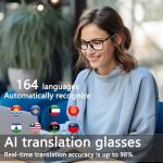 Bluetooth Smart Glasses with AI Translation and Speakers