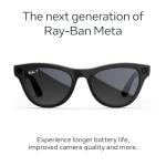 Ray-Ban Meta Smart Glasses, Shiny Black, Polarized
