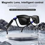 Fecoul Bluetooth Smart Glasses with UV400 Lenses