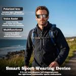 Fecoul Bluetooth Smart Glasses with UV400 Lenses