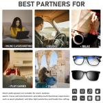 Fecoul Bluetooth Smart Glasses with UV400 Lenses