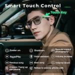 Jawploy Bluetooth Smart Glasses with UV Protection