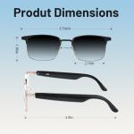 QJF Smart Sunglasses with Bluetooth and Polarized Lenses