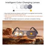 Jawploy Bluetooth Smart Glasses with UV Protection