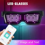 Custom LED Smart Glasses with Bluetooth Control