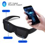 Custom LED Smart Glasses with Bluetooth Control