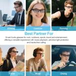 GenXenon Bluetooth Smart Glasses with Music Speakers