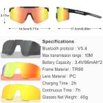 Smart Sport Sunglasses with Bluetooth and UV Protection