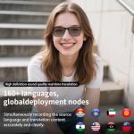 AI Translator Smart Glasses with Bluetooth for Travel