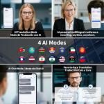 AI Translator Smart Glasses with Bluetooth for Travel
