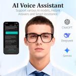 AI Smart Glasses for Translation, Calls, and Music
