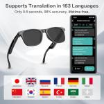 Bluetooth Smart Sunglasses with AI Translation and Voice Control
