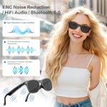 Bluetooth Smart Sunglasses with AI Translation and Voice Control
