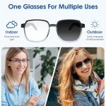 LVTEL Bluetooth Smart Glasses with Photochromic Lenses