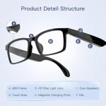 Tulbeys Bluetooth Smart Glasses with Mic and Speakers
