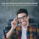 Tulbeys Bluetooth Smart Glasses with Mic and Speakers