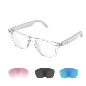 IVY TWS Smart Bluetooth Audio Glasses - White Frame